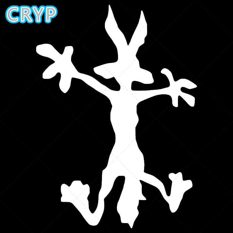 Vinyl Dent Repair Car Decal Wile E Coyote Decal Motorcycle Racing Notebook Computer Helmet Surfing Camping Car Die Cut Decal