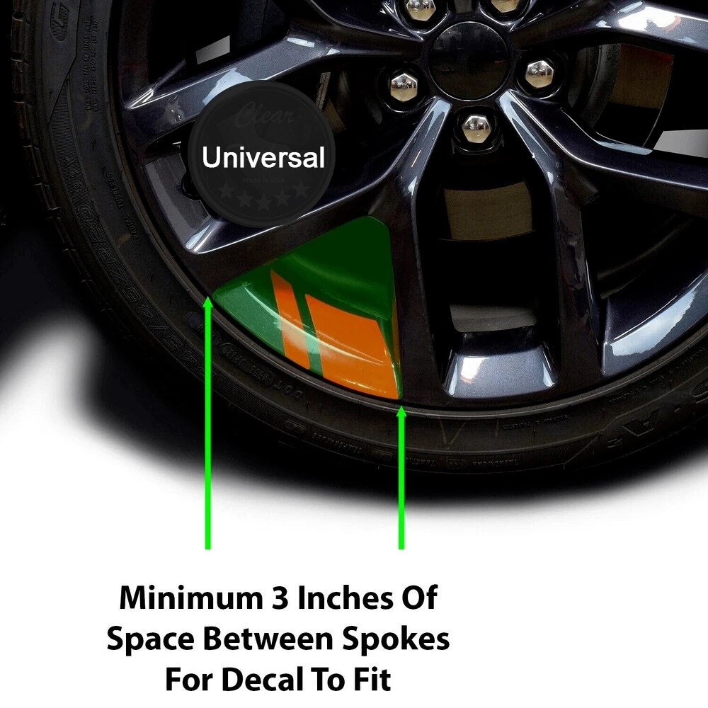 6Pcs Car Sticker Reflective Wheel Hub Decals for Dodge Journey JUVC Charger DURANGO CBLIBER SXT DART Ram 1500 Challenger
