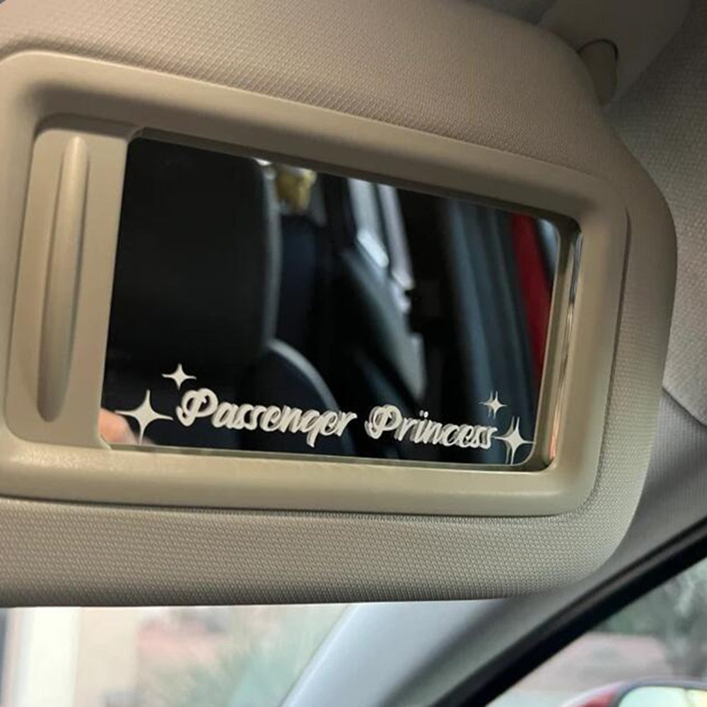Passenger Princess Star Car Mirror Sticker Decal Rear View Mirror Auto Vehicle Vinyl Decor
