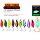 7/9/10Pcs Trout Bait 2.5g/2.6g/3g/3.2g/3.5g/5g Metal Spoon Fishing Lure Wobbler Casting Jigging Tackle Accessories Pesca Chub