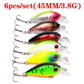 Mixed Colors Fishing Lure Kit Minnow Baits Set Wobbler Crankbaits Treble Hooks Fishing Tackle Artificial Plastic Hard Bait Kit