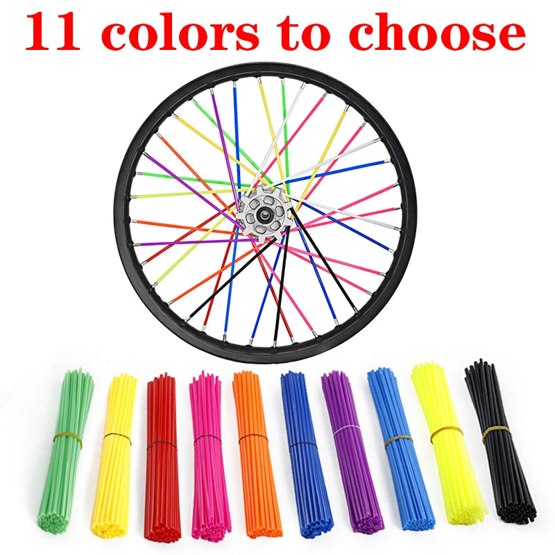 New Motorcycle 36 Pcs Wheel Rim Spoke Wrap Kit Skin Cover For MX Motocross Dirt Pit Bike Enduro Supermoto Honda Suzuki