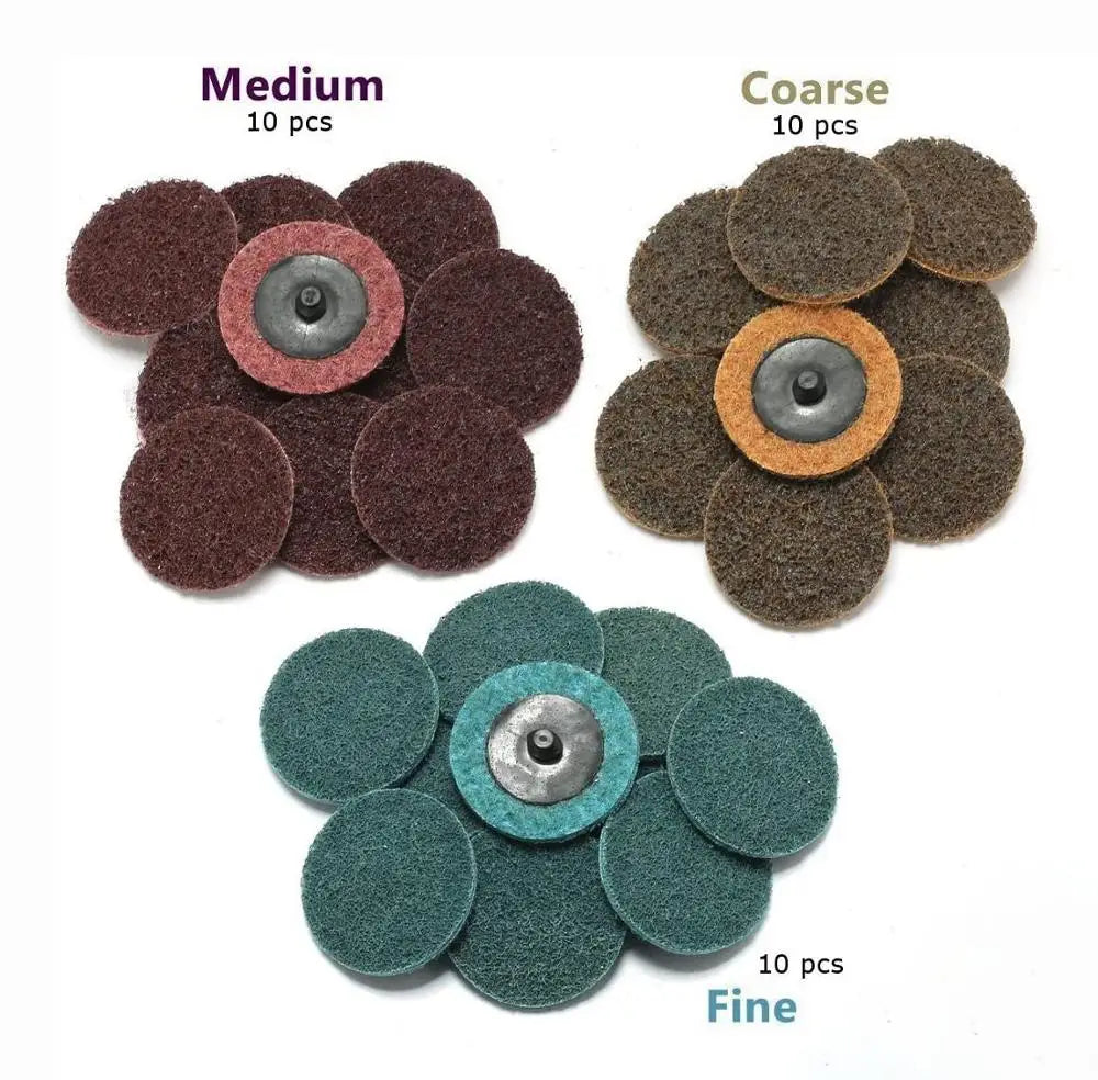 30Pcs 2 inch Roll Quick Change Discs Surface Conditioning Discs Sanding Disc for Surface prep, Paint Stripping, Grinding