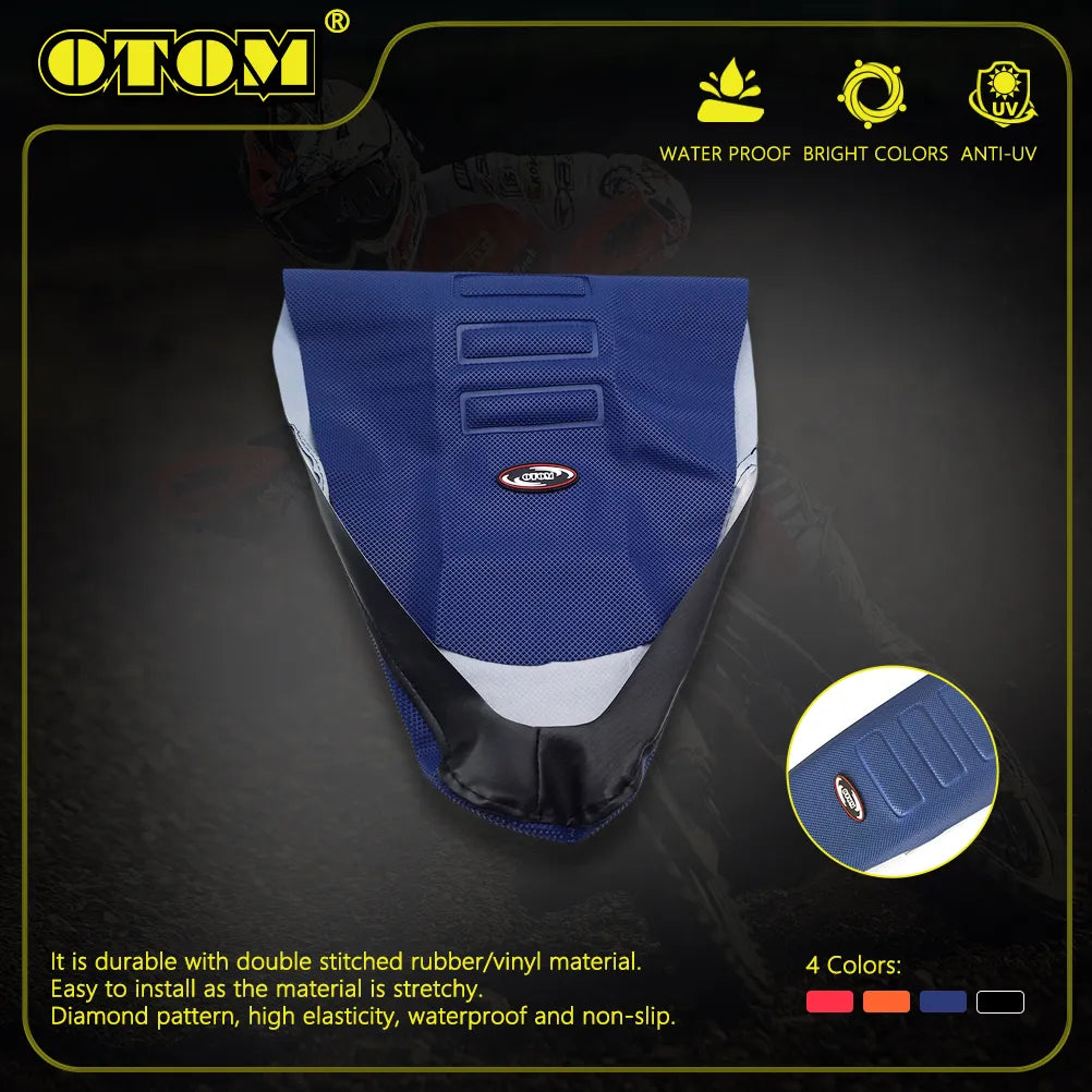 OTOM Motorcycle Seat Covers Cushion Non-Slip Thick Particles Waterproof High Elasticity For HONDA YAMAHA KAWASAKI SUZUKI Bikes