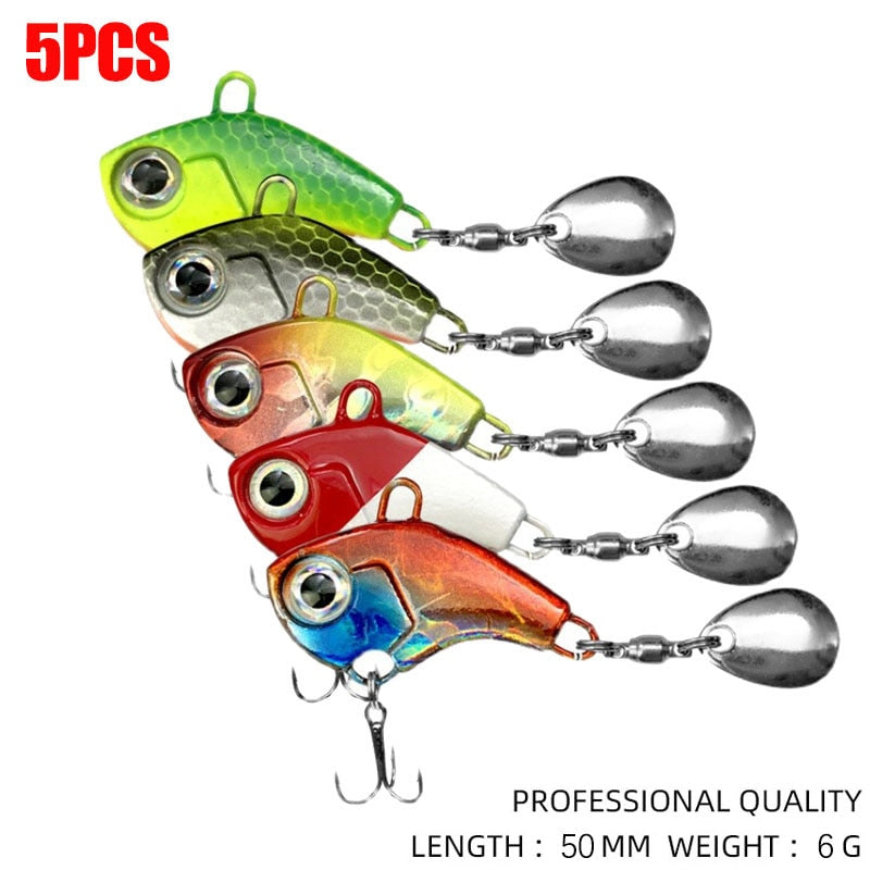 Fishing Lure Tackle Kit Set Hard Bait Artificial Rotating Floating Fishing Minnow Crankbait Wobblers Spinner Sinking Hooks Lures