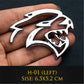 3D metal Hellcat Car Logo Door Fender Side Stickesr Badge Decoration Rear Trunk Emblem Sticker For Dodge Challenger Jeep