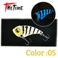 THETIME 2022 New MZ40 Metal VIB Ratlin Spoon Lure 40mm 6.5g Blade Jig Bait Vibrators Cicada For Pike Perch Crappie Bass Fishing