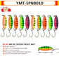 7/9/10Pcs Trout Bait 2.5g/2.6g/3g/3.2g/3.5g/5g Metal Spoon Fishing Lure Wobbler Casting Jigging Tackle Accessories Pesca Chub