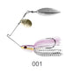 Noeby Spinnerbait 10.5g 14g 21g 28g Double Willow Blade Needle Stinger Hook Spoon Wire Bait Wobblers for Bass Fishing Lure