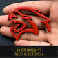 3D metal Hellcat Car Logo Door Fender Side Stickesr Badge Decoration Rear Trunk Emblem Sticker For Dodge Challenger Jeep