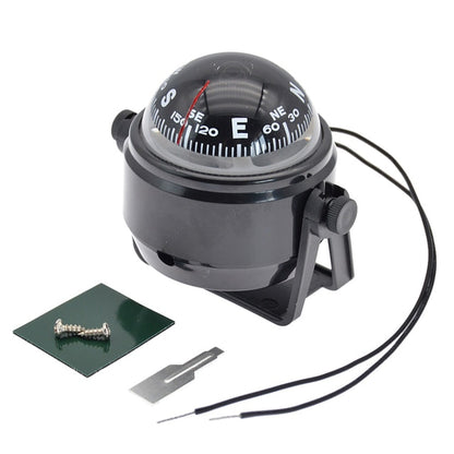 Boat Compass With Electronic LED Light Waterproof Nautical Compass Sea Pivoting Marine For Marine Navigation Positioning