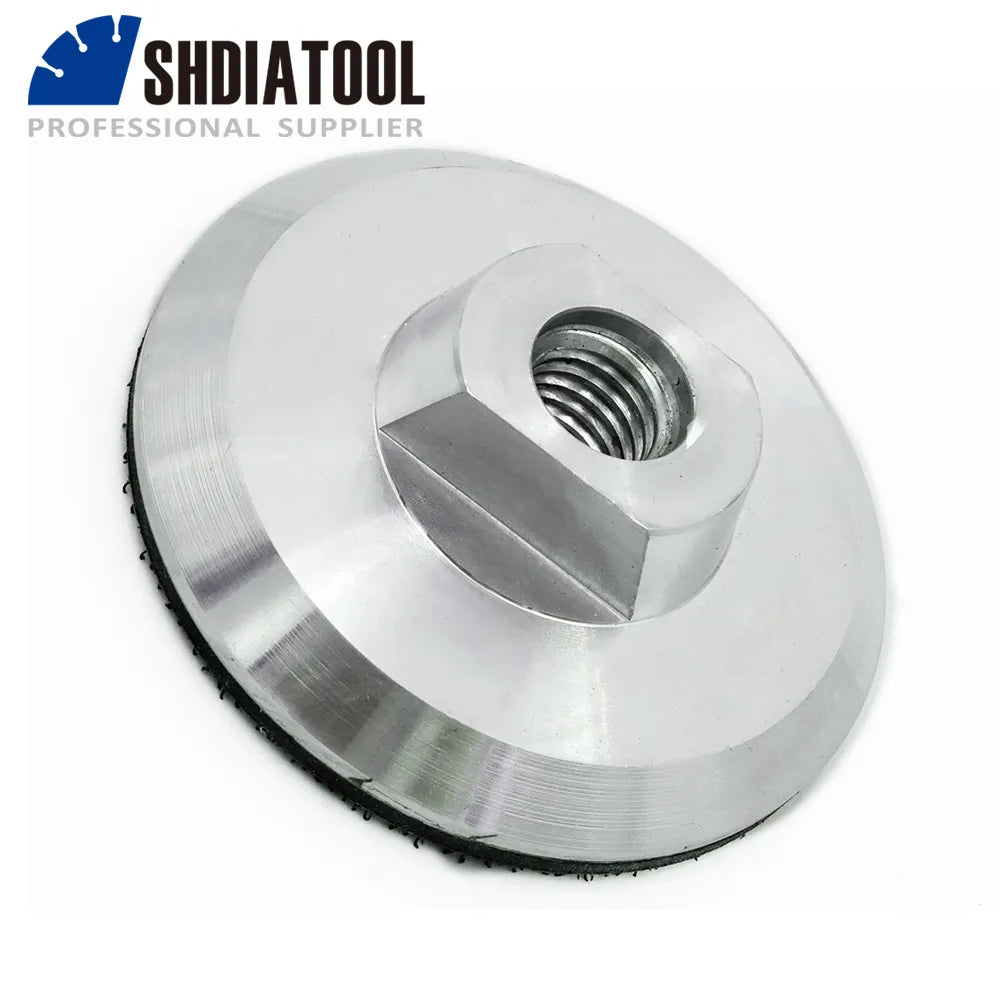 SHDIATOOL 4inch Aluminum Base Backer Pads for Polishing Pads Sanding Discs Abrasive Disc  M14 Thread 100mm Back Pad