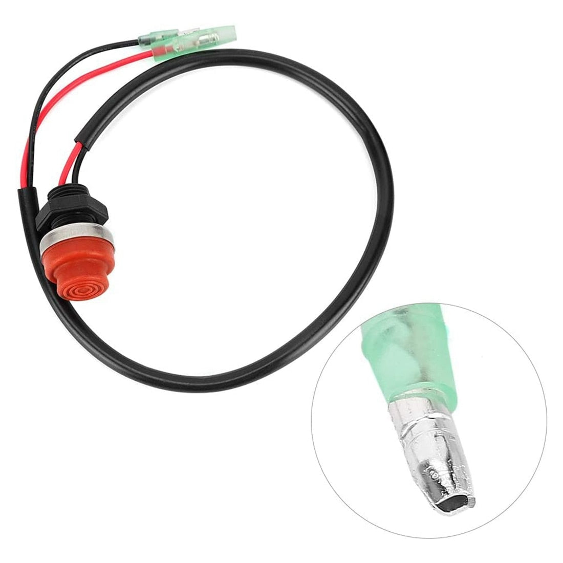 Boat Outboard Switch Engine Motor Lanyard Kill Urgent Stop Button, Safety Connector Cord Compatible for Yamaha Suzuki Honda