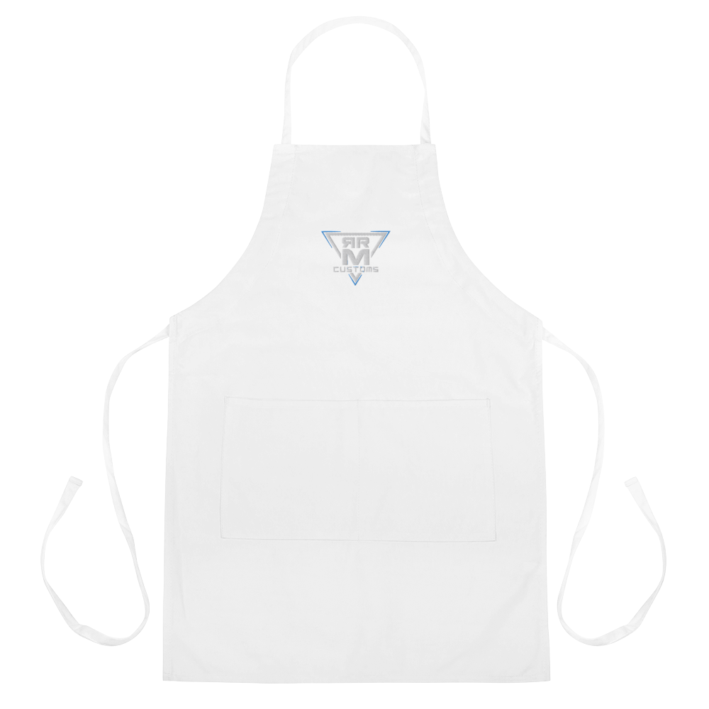 White Embroidered Apron