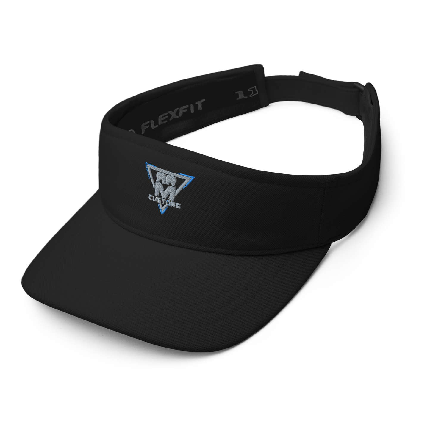 Gray Embroidered Visor