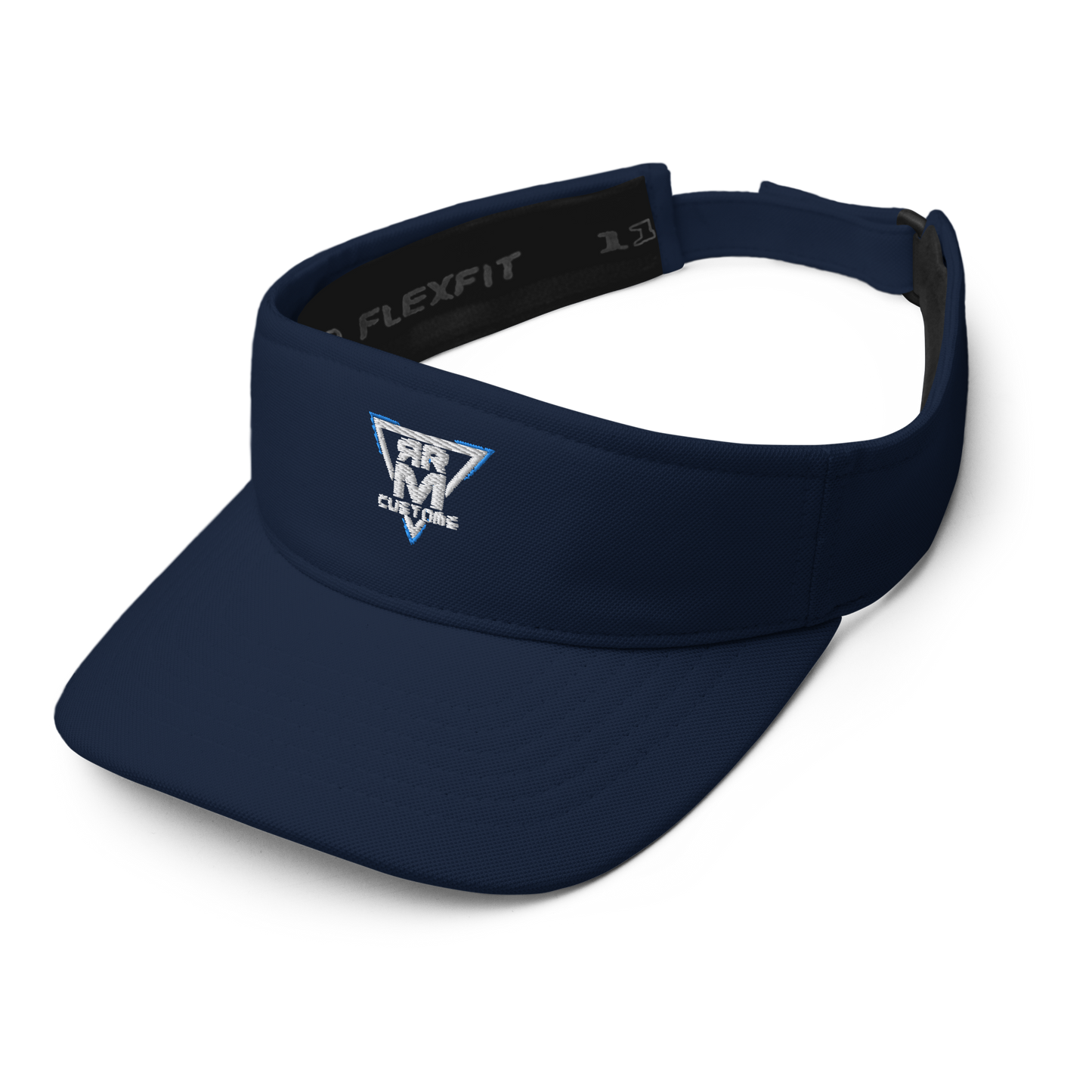 White Embroidered Visor