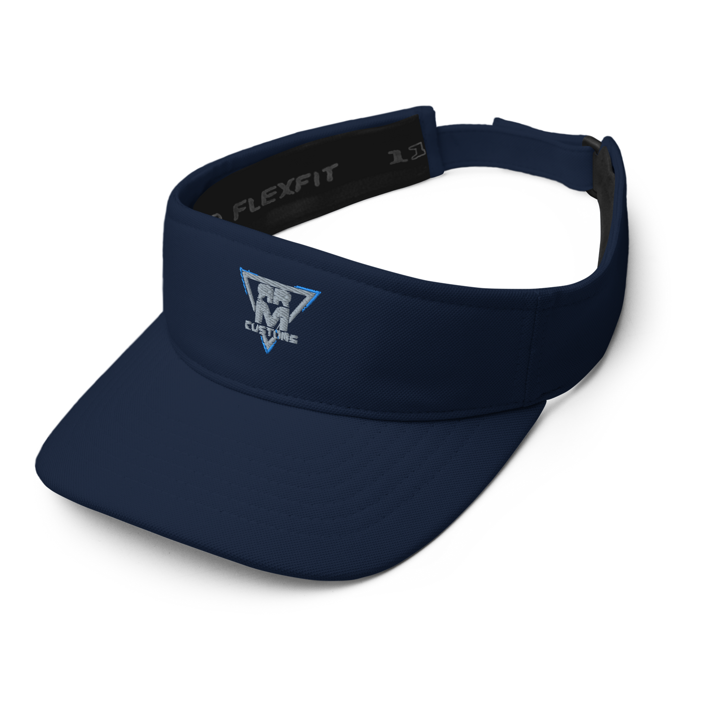 Gray Embroidered Visor