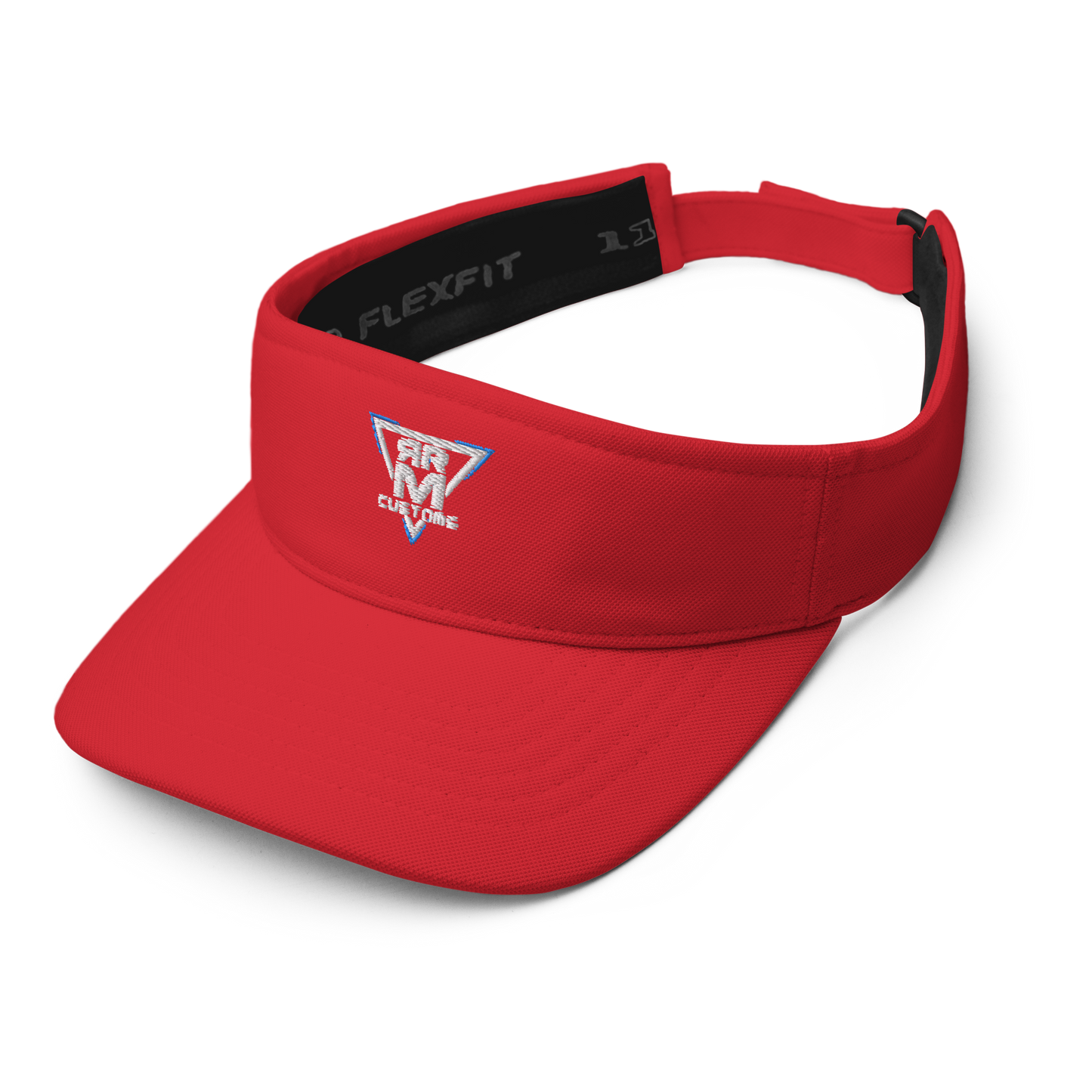 White Embroidered Visor