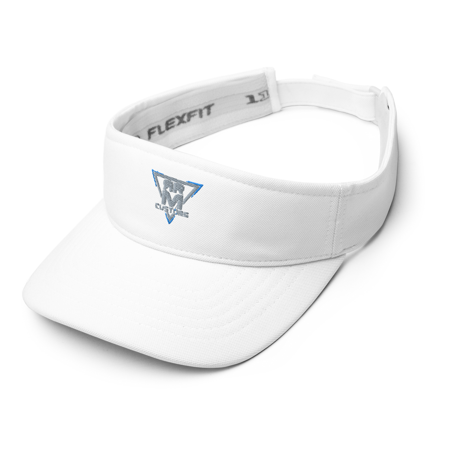 Gray Embroidered Visor