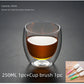 Double Wall Mug for Tea Heart Love Shaped Cup Glass Champagne Wine Milk Juice Espresso Coffee Drinkware Bar Drinking Utensils
