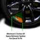 6Pcs Car Sticker Reflective Wheel Hub Decals for Dodge Journey JUVC Charger DURANGO CBLIBER SXT DART Ram 1500 Challenger