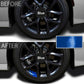 6Pcs Car Sticker Reflective Wheel Hub Decals for Dodge Journey JUVC Charger DURANGO CBLIBER SXT DART Ram 1500 Challenger