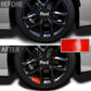 6Pcs Car Sticker Reflective Wheel Hub Decals for Dodge Journey JUVC Charger DURANGO CBLIBER SXT DART Ram 1500 Challenger