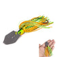 1pcs Fishing Lures 100mm 11g Blade Metal Bait With Rubber Skirt Artificial Wobbler Buzzbait Jigging Lure Spinner Spoon For Pike