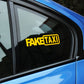 Funny FAKE TAXI Reflective Sticker Car Sticker Car Styling For VW Polo Golf 4 5 6 7 Beetle MK3 MK4 MK5 MK6 Bora CC Passat B6 B5