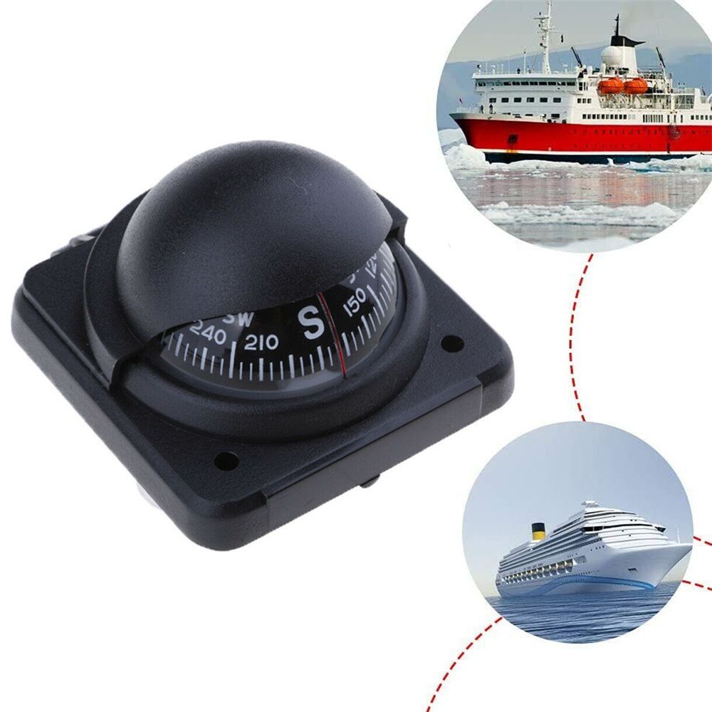 1pc Marine Boat Compass with Mount Kit for Caravan Truck Sailing Navigation ABS Plastic Navigation Ball Travel Car Accessories