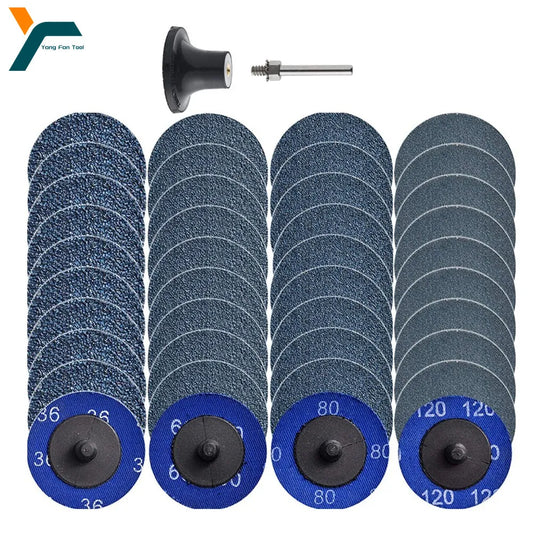 20Pcs 2Inch Zirconia Quick Change Sanding Discs Abrasive Disc Paint Rust Removal 36/60/80/120 Grit Grinding Wheels Blade