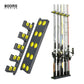 Booms Fishing WV4 Fishing Rod Holders Up to 10 Rod Vertical and Transverse for Wall Pole Rack Storage Fishing Tackle Accessories