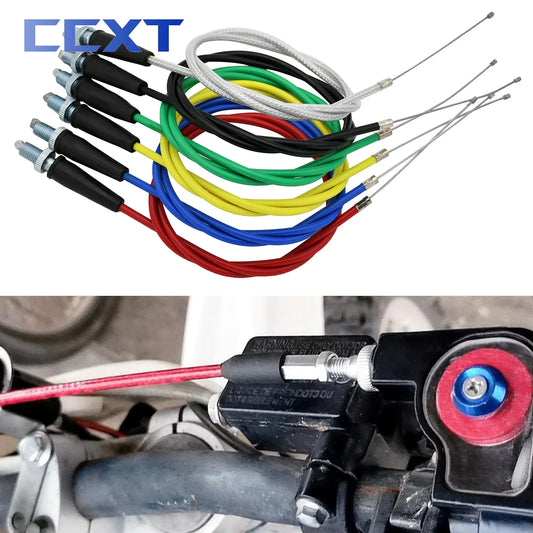 Motorcycle Universal Accelerator 990mm 1090mm Straight Connection Throttle Cable For Yamaha Kawasaki KTM Honda Suzuki Dirt Bike