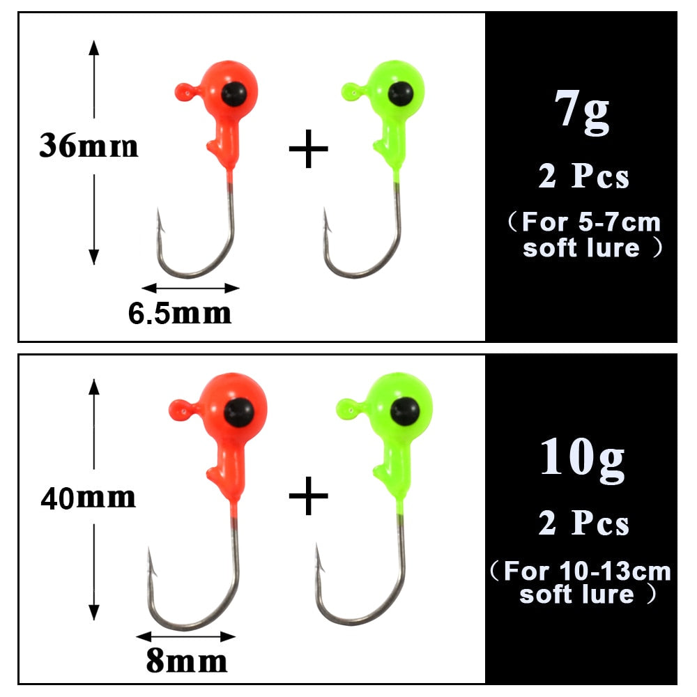 Soft Lure 3D Jig Head Hook Artificial Bait Swimbait DIY GRUB Carp Baits Wobblers Fish Fly Tying Ocean LAKE Fishing Tackle Pesca