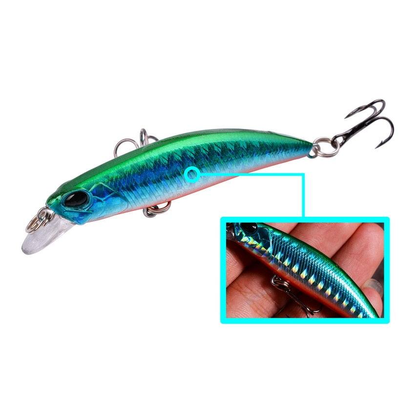 Aorace Laser Slow Mixed Minnow Fishing Lure Set Wobbler Crankbait Isca Artificial Hard Bait Carp Mini Fishing Lures Pesca Tackle