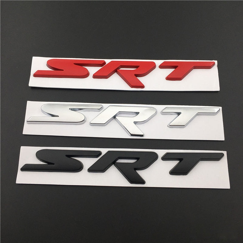 Auto Decal Accessories 150x25mm For Dodge SRT Sticker Durango Ram 1500 Charger Viper Challenger Caliber Emblem Badge Decoration