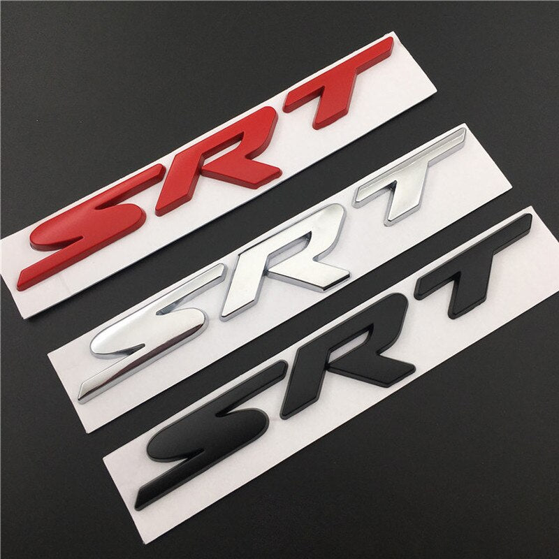 Auto Decal Accessories 150x25mm For Dodge SRT Sticker Durango Ram 1500 Charger Viper Challenger Caliber Emblem Badge Decoration