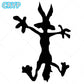 Vinyl Dent Repair Car Decal Wile E Coyote Decal Motorcycle Racing Notebook Computer Helmet Surfing Camping Car Die Cut Decal
