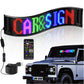 USB LED 5V Car Sign Bluetooth App Control Custom Text Pattern Animation Programmable LED Display Pixel Block Display Car Signs