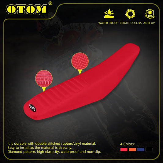 OTOM Motorcycle Seat Covers Cushion Non-Slip Thick Particles Waterproof High Elasticity For HONDA YAMAHA KAWASAKI SUZUKI Bikes