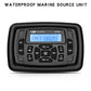 GUZARE MARINE Stereo Radio Waterproof Bluetooth FM Receiver Boat Car for Polaris Ranger UTV ATV RV Golf Cart Jet Ski