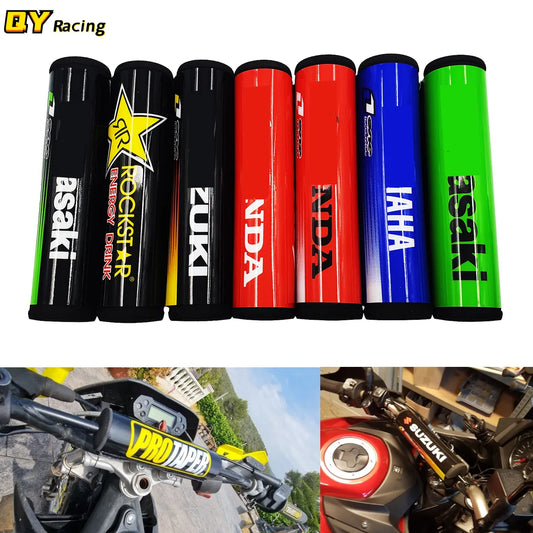 200mm 7/8" Handlebar Crossbar Bar Pad Round Bar Handlebars Pads Dirt Pit Bike Motocross Motorcycle ATV Quad Chest Protector