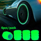 8pcs Car Luminous Tire Valve Caps Fluorescent Night Glowing Motorcycle Bicycle Bike Wheel Tyre Hub Valve Stem Caps Decor 1/ 4pcs
