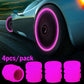 8pcs Car Luminous Tire Valve Caps Fluorescent Night Glowing Motorcycle Bicycle Bike Wheel Tyre Hub Valve Stem Caps Decor 1/ 4pcs