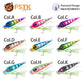 FSTK patent Sea fishing Slow pitch Jig 30g40g60g80g Grouper killer Metal Jigging Dart jig Spoon Artificial Bait Jig Fishing Lure