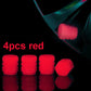 8pcs Car Luminous Tire Valve Caps Fluorescent Night Glowing Motorcycle Bicycle Bike Wheel Tyre Hub Valve Stem Caps Decor 1/ 4pcs