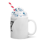 White glossy mug